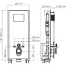 Система инсталляции для унитазов WASSERKRAFT GLAN 66TLT.010.ME.WH.BN01